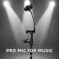 Microphone portable professionnel pour violon, alto, mandoline, épaisseur de 30 mm à 46 mm, connecteur XLR pour studio et usage domestique