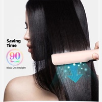 RUCHA 2 en 1 sèche-cheveux et lisseur Styler à Air chaud mouillé pour sécher fer plat lisseur à cheveux
