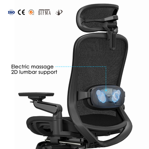 Silla de Oficina Ergonómica de Primera Calidad con Reposapiés, Masaje Eléctrico y Malla, Muebles de Oficina, Sillas de Oficina - Product Image 2