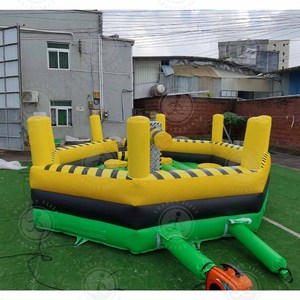 Thổi lên trẻ em dành cho người lớn nhà bị trả lại không khí trượt Inflatable các chướng ngại vật - Product Image 3