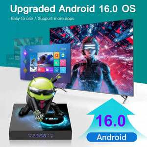 Boîtier TV T95 Android 16.0 Allwinner H616 4K/8K Ultra HD compatible <span class=keywords><strong>AV1</strong></span> 1080P H.265 Lecteur multimédia intelligent Wi-Fi 2.4G & 5G pour le streaming - Product Image 2