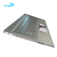 Clavier rétroéclairé LED argenté avec repose-poignets pour HP Pavilion 14-CE Series, remplacement filaire