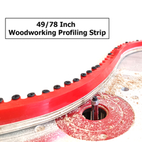 49/78 inci Woodworking profil Strip dapat diatur kontur alat pertukangan panduan template untuk mentransfer pola melengkung