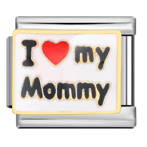 LAMOON Personnalisé <span class=keywords><strong>Mots</strong></span> <span class=keywords><strong>Anglais</strong></span> Amour Famille Lien Fit 9mm Acier Inoxydable Italien Charme Bracelets DIY Faire Perles Bijoux - Product Image 4