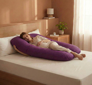 Almohada de Maternidad en Forma de U de Alta Calidad, Suave, Personalizada para Cuerpo Completo, para Dormir y Masajear Durante el Embarazo - Product Image 2