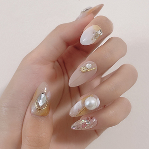 Prensa acrílica gruesa <span class=keywords><strong>de</strong></span> alta calidad en <span class=keywords><strong>uñas</strong></span> postizas hechas a mano 10 30 piezas prensa pintada a mano en <span class=keywords><strong>uñas</strong></span> - Product Image 5