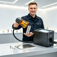 Graveur laser à fibre portable pour marquage profond sur acier inoxydable, cuivre, aluminium, ABS, PVC, plastique, cuir, céramique