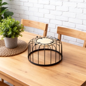 <span class=keywords><strong>Panier</strong></span> à fruits en métal, <span class=keywords><strong>panier</strong></span> à fruits en fil métallique, plateau à collation pour salon, organisateur de bureau, bol à fruits décoratif - Product Image 4