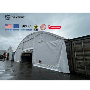 12x30 Double Truss Outdoor Ware House Storage Trade Dome Canvas Heavy Duty Steel Container Truss Shelters for Animal Agriculture - Product Image 4