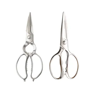 Heavy Duty Kitchen Scissors 5cr15 MOV Stainless Steel Kitchen Shears Ultra Sharp Micro Serrated Poultry Cooking Open JarsShears