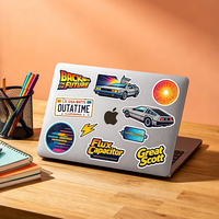 Etiqueta Adhesiva con Logotipo Impreso Personalizado, Etiqueta Brillante con Corte Kiss Cut, Adhesivo de Vinilo Impermeable, Etiquetas Troqueladas