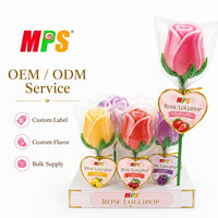 Bonbons durs en forme de rose pour la Saint-Valentin