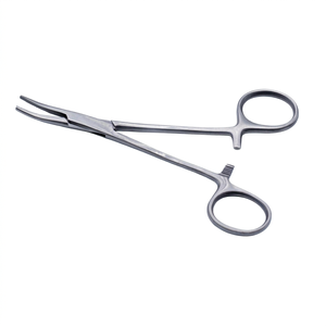 Forceps courbé Halstead pour moustiques de 12,5 cm |   Hémostat chirurgical de précision |   Acier inoxydable de qualité médicale - Product Image 1