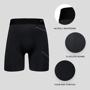 Factory New Customized Long Boxing Shorts Printed Underwear Men's Casual Underwear Plus Size Boxing Shorts Underwear - Product Image 4