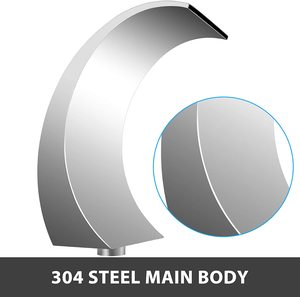 Fontaine de jardin extérieure en forme de lune en acier inoxydable 304, <span class=keywords><strong>cascade</strong></span> de <span class=keywords><strong>piscine</strong></span> Spa Jet <span class=keywords><strong>piscine</strong></span> <span class=keywords><strong>cascade</strong></span> étang <span class=keywords><strong>lame</strong></span> d'eau - Product Image 2