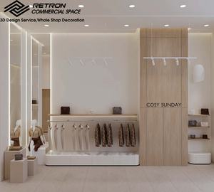 Nuevo diseño de exhibición de ropa Diseño de exhibición de estante de exhibición de ropa ajustable - Product Image 2