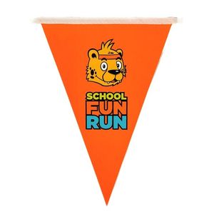 Atacado Personalizado PVC Triângulo Bandeira Poliéster Tecido Impresso Logotipo Pendurado Bandeira <span class=keywords><strong>Triangular</strong></span> para Outdoor Camp Decoração Negócios - Product Image 1