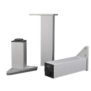 Pieds de meuble réglables en alliage d'aluminium, pieds carrés robustes pour armoire, 6cm 8cm 10cm 12cm 15cm 20cm 25cm 30cm - Product Image 5