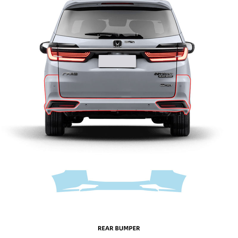 Film de TPU de pare-chocs arrière