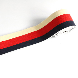 Supply Golden Supplier Yellow Elastic Rubber Band Reasonable Price Elastic Band Polyester 1.5 <strong>Inch</strong> Striped Elastic - Product Image 3