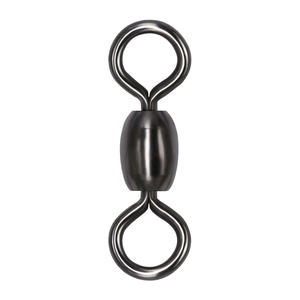 Connecteurs pivotants en forme de huit en acier inoxydable, matériel de pêche pour la pêche en mer, montages de leurres 201 noir et blanc - Product Image 1