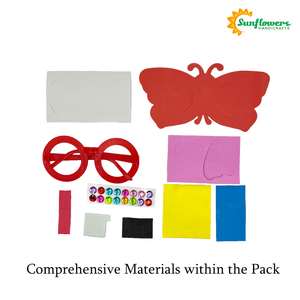 Popular marca de girasoles, gafas de dibujos animados de espuma EVA DIY, juguetes de <span class=keywords><strong>pasta</strong></span>, juegos creativos y manualidades para niños con embalaje personalizado - Product Image 3