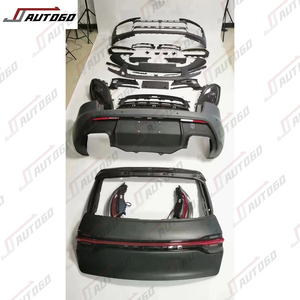 Kit carrosserie pour <span class=keywords><strong>Porsche</strong></span> <span class=keywords><strong>Macan</strong></span> 14-18, mise à niveau vers le modèle 2020, matériau PP+ABS, pare-chocs avant et arrière, phares, feux arrière, diffuseur, coffre, porte arrière - Product Image 4