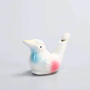 Sifflet d'eau en céramique mignon en forme d'oiseau, sifflet d'eau en forme d'animal pour enfants, jouet musical fantaisie, cadeau - Product Image 3
