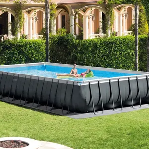 32 'x 16 "x 52" Intex Ultra Extra Large piscina fuori terra Backyard piscina familiare con struttura rettangolare
