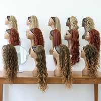 Extensions de cheveux synthétiques Julianna Kanekalon Futura Fiber, postiches bouclées à enrouler avec pince à griffes et cordon de serrage, queue de cheval tressée
