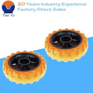 <b>Plastic</b> EVA Foam Luggage <b>Wheel</b> 40kg Bearing Capacity Silent Durable Replacement - Product Image 4