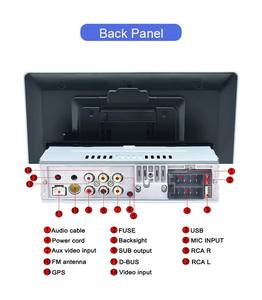 Lecteur MP5 pour voiture Hengwell 10,1 pouces, compatible CarPlay filaire, FM, Mirror Link, Bluetooth intégré, lecteur <span class=keywords><strong>DVD</strong></span> pour voiture - Product Image 5