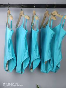 Justaucorps de ballet à bretelles réglables pour filles et femmes, couleur unie, basique, en spandex, pour la danse et <span class=keywords><strong>les</strong></span> cours de ballet - Product Image 2
