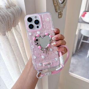 เคสโทรศัพท์ลายการ์ตูนแมวน่ารัก สไตล์ฮิต ขายส่ง พร้อมสายคล้อง สำหรับ iPhone 17 16 15 14 13 pro max xs xr mini plus - Product Image 2