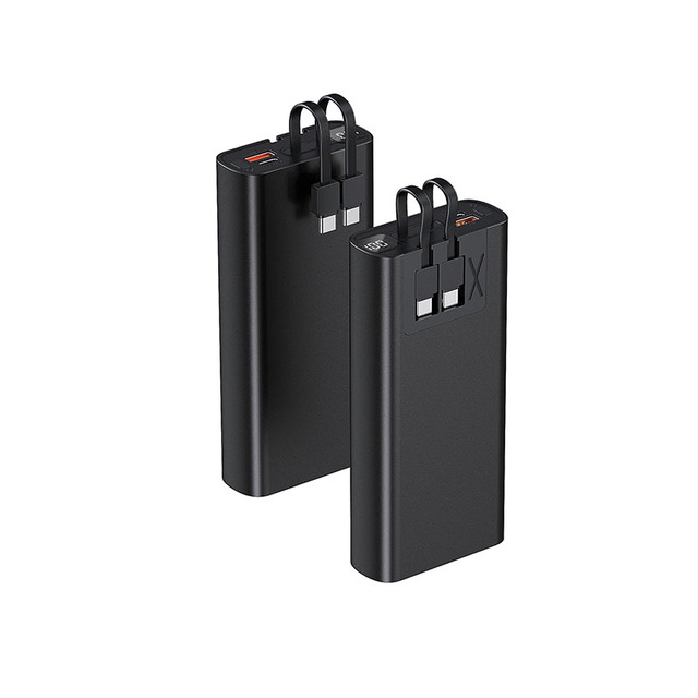 5V 3A Mobile Power Custom Logo 20000mAh Fast Charging Wired Portable Power Bank Charging Station