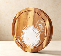 Articles de cuisine écologiques, grande planche à fromage en bois et ensemble de couteaux, design durable, cadeaux de mariage ou de déménagement