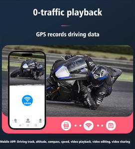Caméra embarquée pour moto 1080P CarPlay 6,25 pouces, écran 1200+ de luminosité, connexion sans fil à l'application, données GPS, étanche IP65, TPMS et max 256 Go - Product Image 5