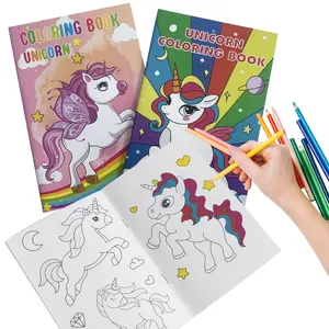 Libro de colorear de tapa dura con impresión mágica de Mandala personalizada para niños y adultos con pegatinas, folletos para niños, papel de cartón