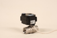Vanne à boisseau sphérique électrique miniature DN25 2 voies en acier inoxydable 304 avec actionneur, commande manuelle quart de tour à 90 degrés, base OEM, garantie 3 ans