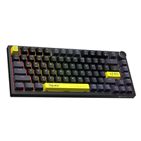 Mechanical Gaming Keyboard ONIKUMA G52 82 Key 75% Hot Swappable RGB Wired Keyboard with Volume Knob for Gaming Office