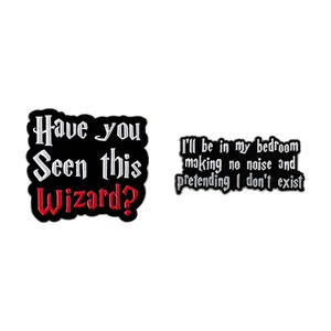 Avez-vous <span class=keywords><strong>vu</strong></span> ces épingles en émail « Wizard » ? Broches de <span class=keywords><strong>film</strong></span> fantastique et magique, badges pour sacs à dos et revers, bijoux punk gothiques, cadeau pour amis - Product Image 1
