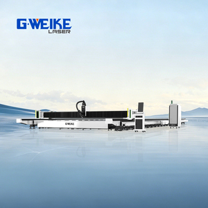 Machine de découpe laser à fibre CNC Yaskawa AI pour tôles, format personnalisé grand format 14m * 4m, modèle GKS12025SL, prix promotionnel - Product Image 2