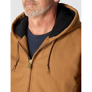 American Style Best Seller 12OZ Duck <strong>Canvas</strong> Quilted Lining <strong>Jacket</strong> Waterproof Fabric <strong>Men's</strong> Winter <strong>Jacket</strong> - Product Image 2