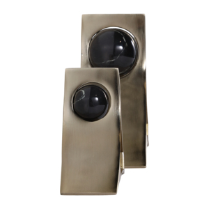 Sculture murali triangolari in metallo, decorazioni d'arte moderna per soggiorno, camera da letto, bagno. - Product Image 3