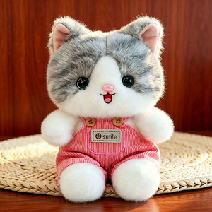 Nuevo Juguete de Peluche <span class=keywords><strong>Gato</strong></span> de la Fortuna con Correa para Pantalones, Muñeco de <span class=keywords><strong>Gato</strong></span> Compañero de Mesa, Lindo Colgante de Cordero, Regalo de Cumpleaños para Niños - Product Image 4