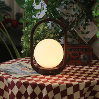 Décor de dôme en verre LED d'usine, sans fil 2000mAh 3d veilleuse couleur changeante led d'ambiance pour chambre à coucher