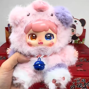 리틀 Paofu의 행운의 벨 봉제 블라인드 박스 Babythree Wa Sansui 장식 선물 EVA 소재 1/12 스케일 - Product Image 6