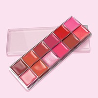 Palette de Rouge à Lèvres Crème Minérale de Haute Qualité, Maquillage Tendance, Marque Privée, Fini Mat, Longue Tenue, Imperméable, 12 Couleurs