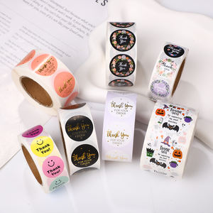 Pegatinas <span class=keywords><strong>de</strong></span> vinilo personalizadas gracias, pegatinas impermeables <span class=keywords><strong>de</strong></span> rollo <span class=keywords><strong>de</strong></span> papel Kraft, <span class=keywords><strong>etiqueta</strong></span> con logotipo <span class=keywords><strong>de</strong></span> Color, pegatinas <span class=keywords><strong>de</strong></span> <span class=keywords><strong>agradecimiento</strong></span> - Product Image 3