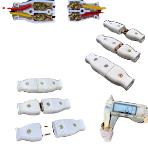 Connecteur d'alimentation en cuivre pur, tête de prise mâle et femelle, 10A, prise en cuivre à deux broches pour usage domestique et industriel - Product Image 4